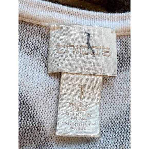 Chicos women's lightweight spring summer cotton blend sweater - Picture 4 of 6